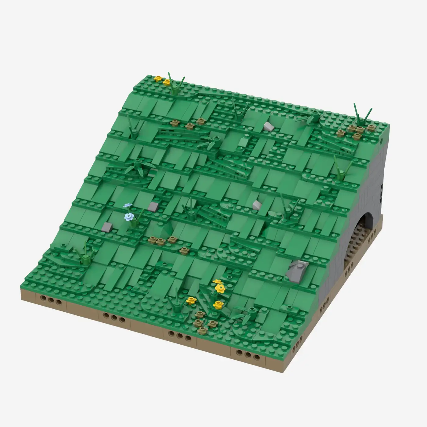 BlueBrixx 108803 – Modulares Landschaftssystem: Wiesenhang