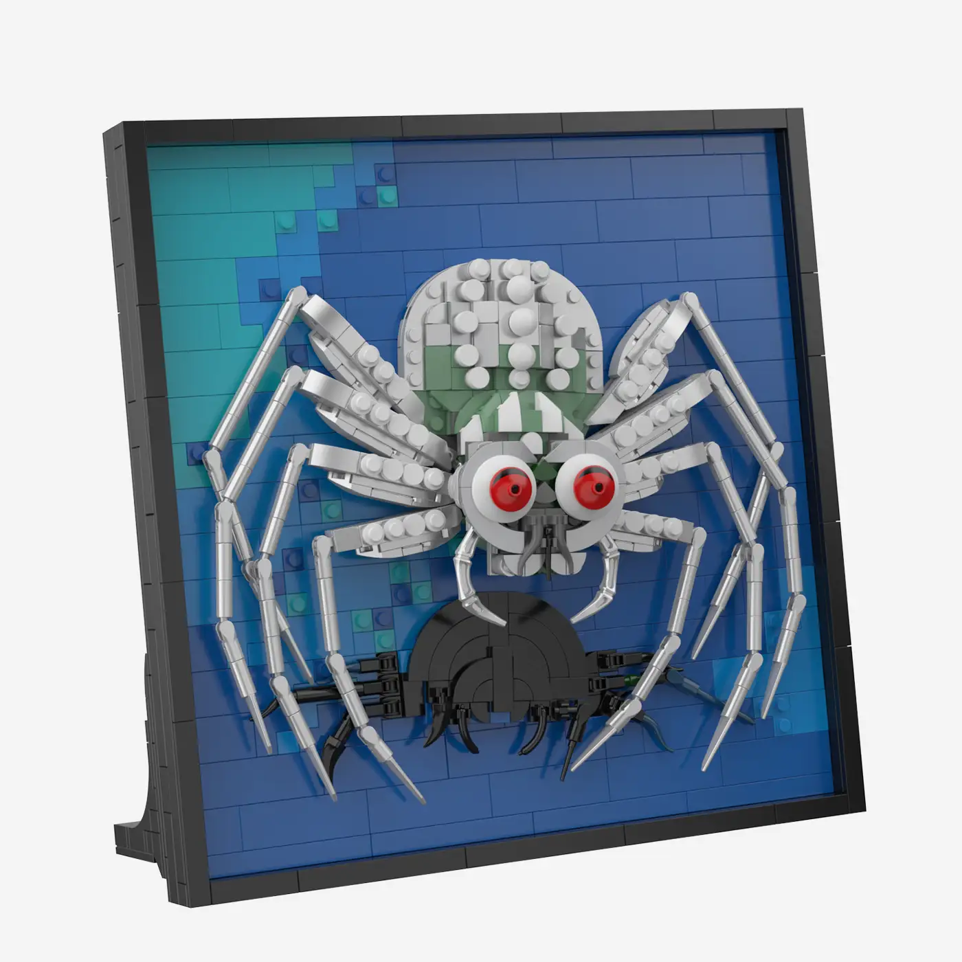 BlueBrixx 109025 – Die drei ???: 3D Bild: Die silberne Spinne