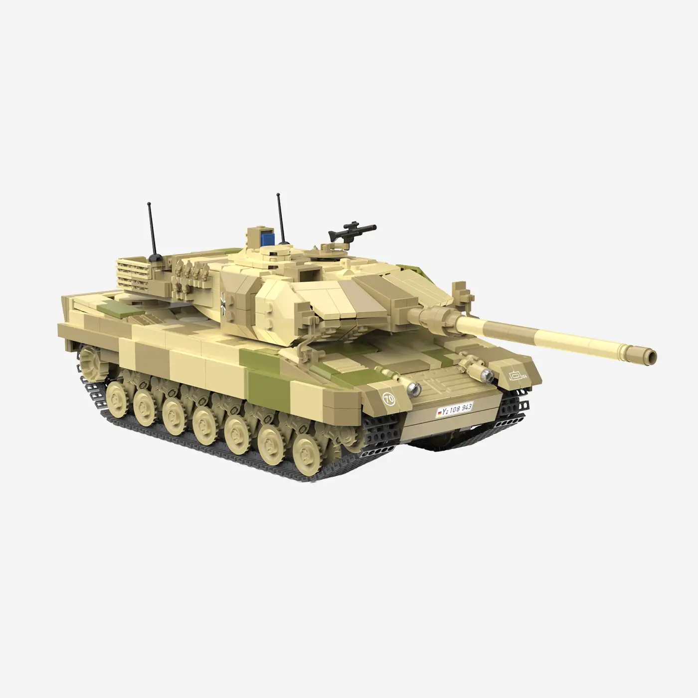 BlueBrixx 108943 – Kampfpanzer Leopard 2 A6 Wüstentarn