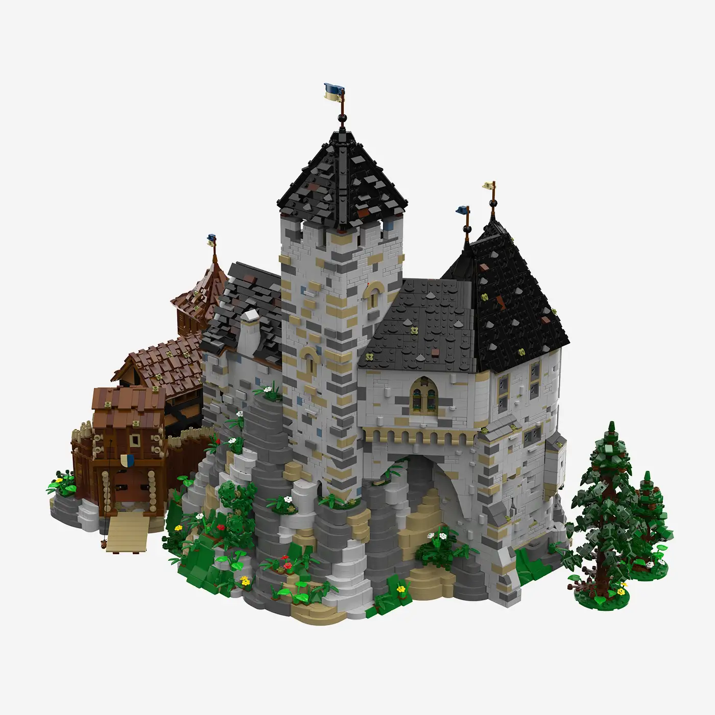 BlueBrixx 109080 – Burg Blaustein: Saalbau Erweiterung